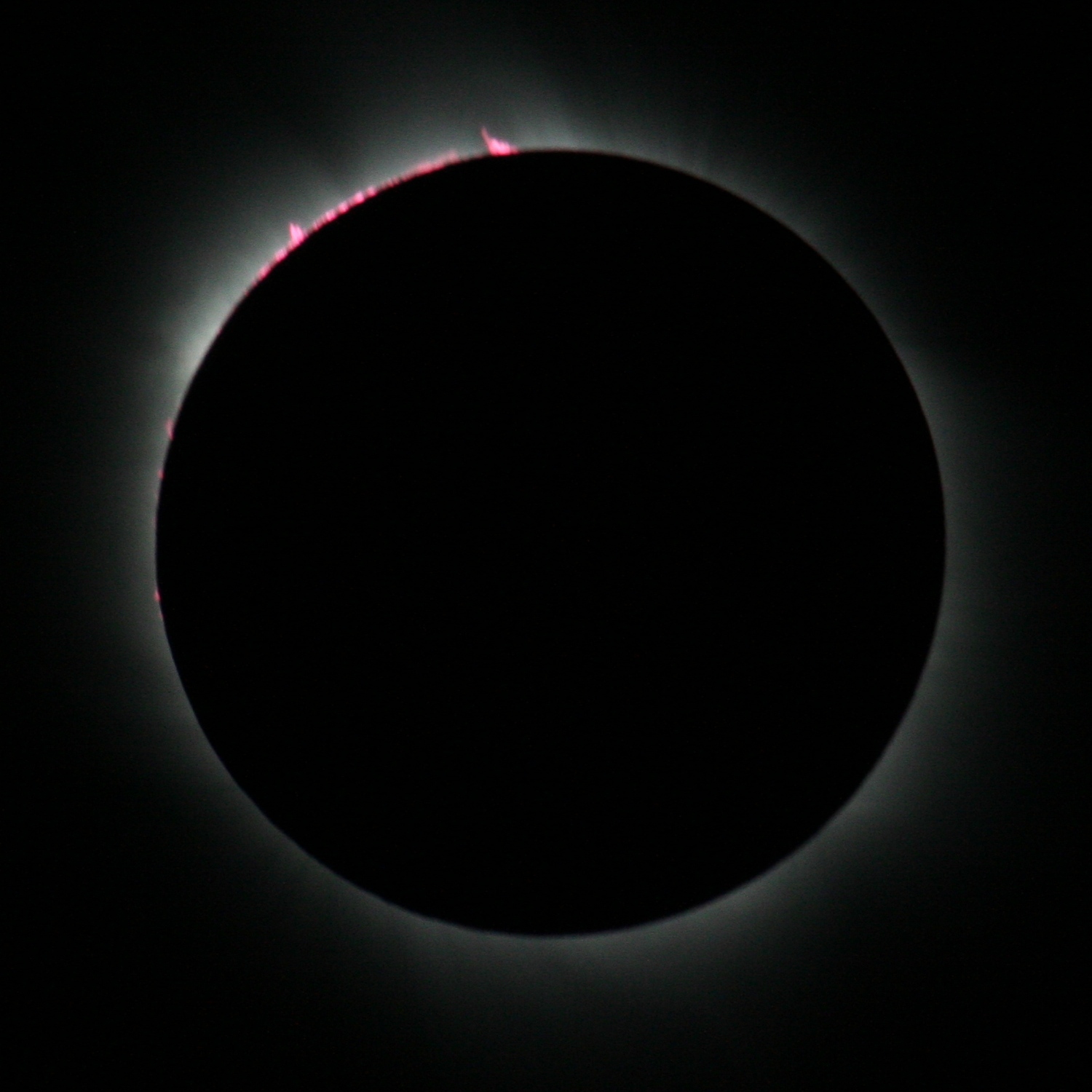 Totality 1/500s Baily’s Beads and Prominences