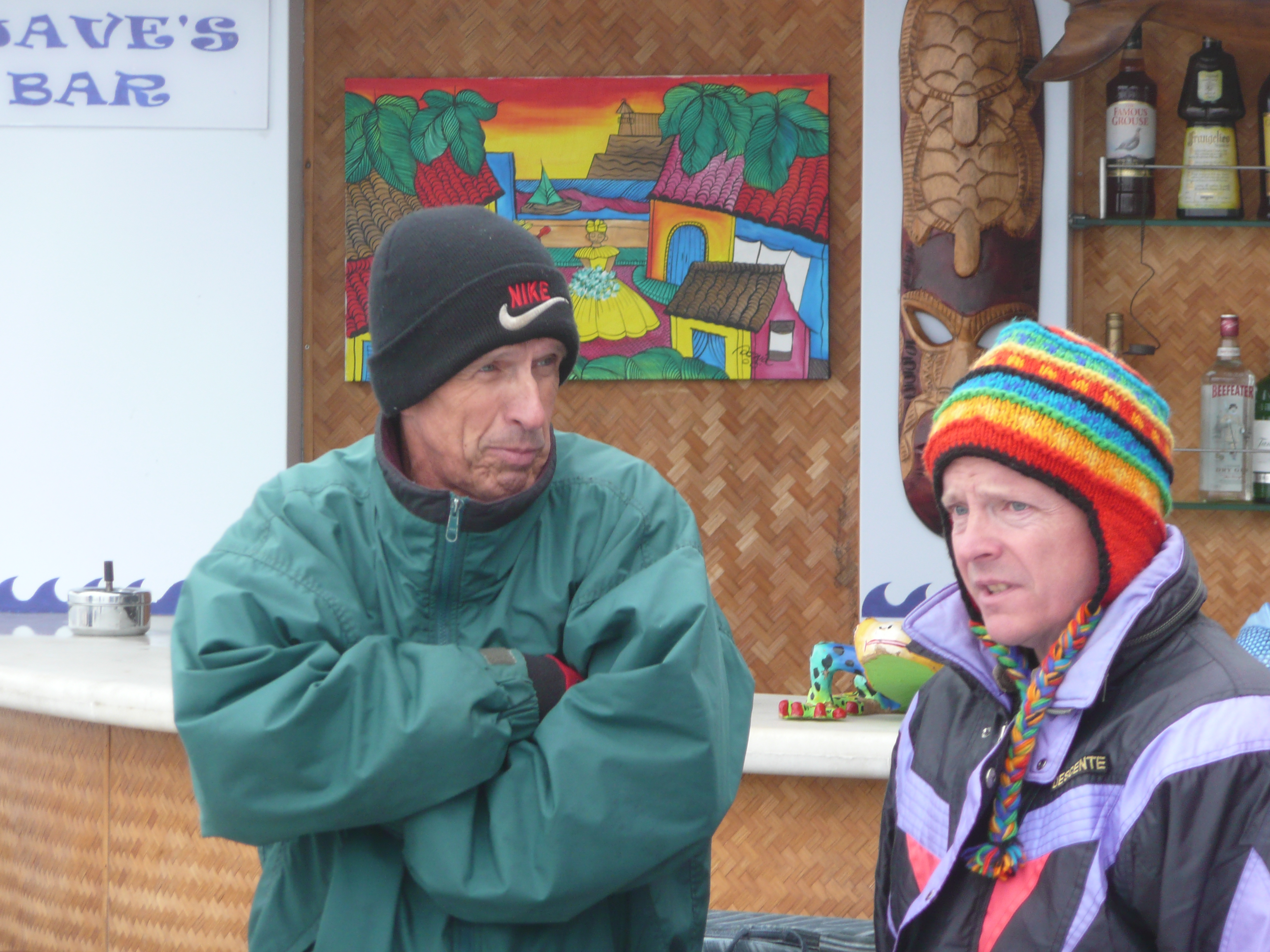 Phill and Kent not happy with the weather