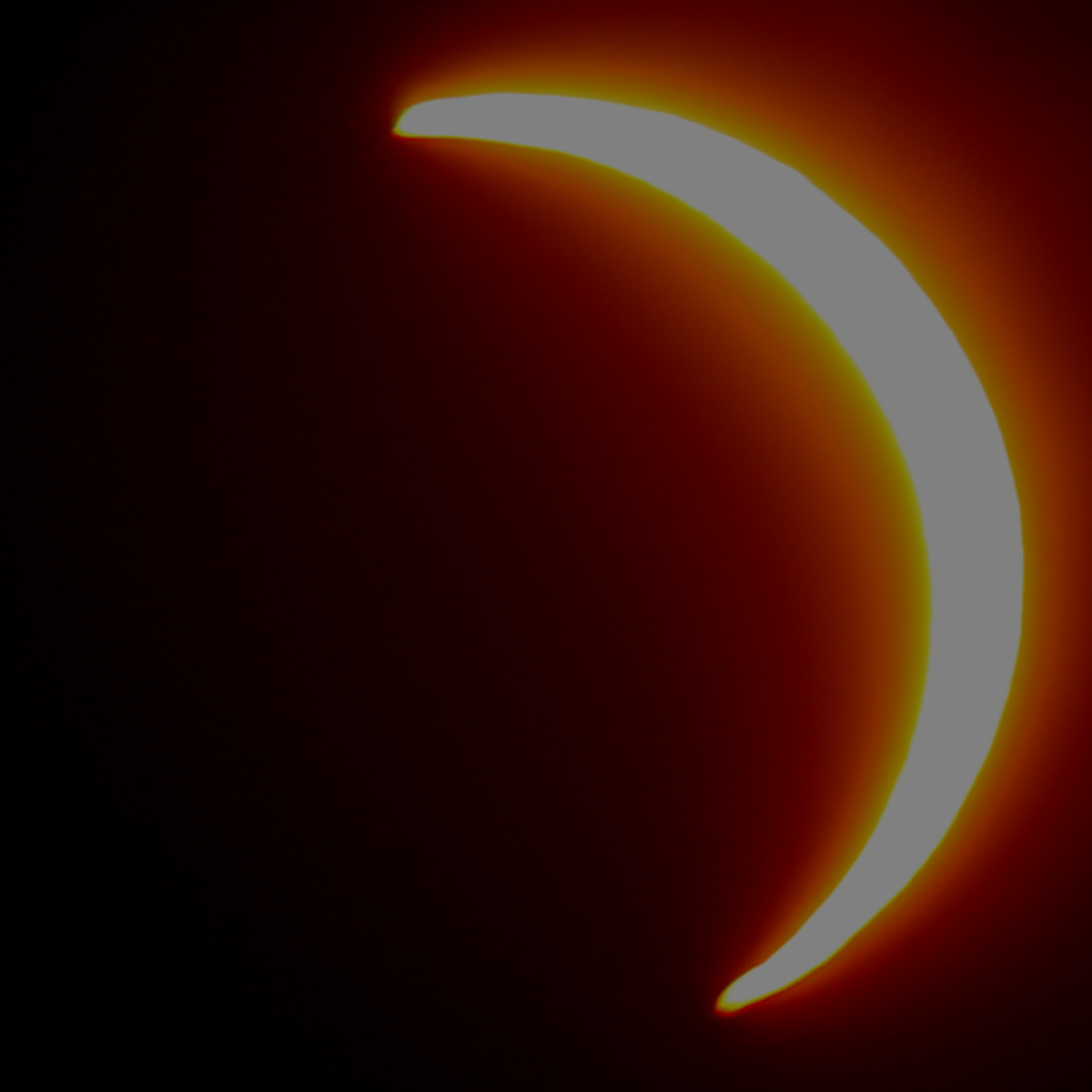 Moon moving away